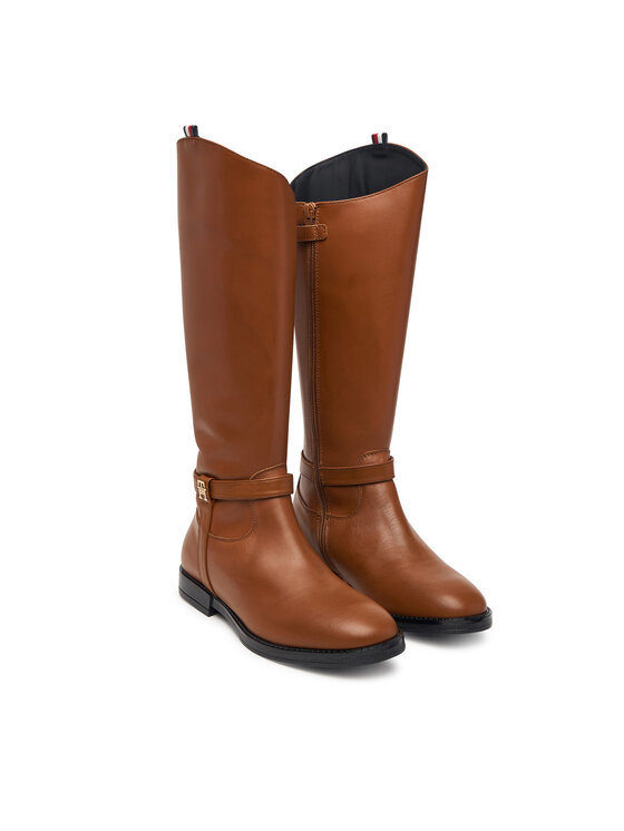 Tommy Hilfiger Ботуши Tommy Hilfiger T4A6-35186-0036 Кафяв