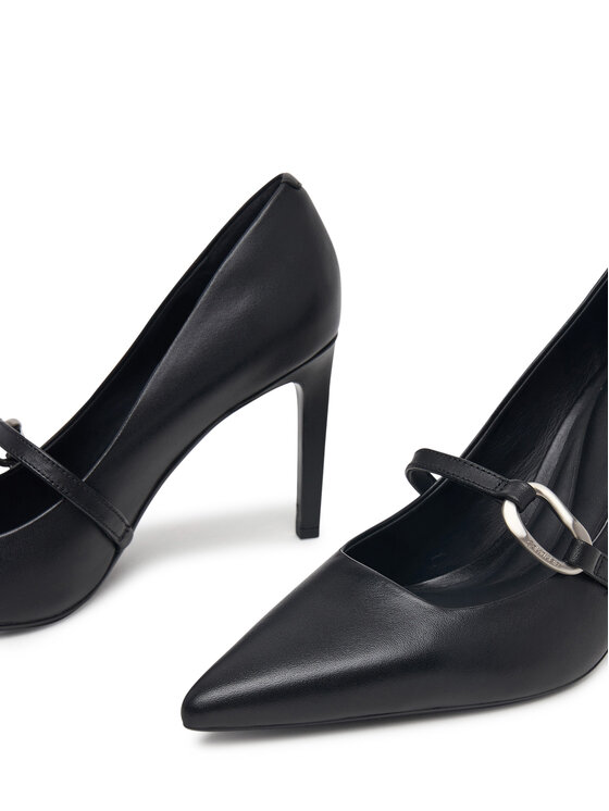 Calvin Klein Čevlji z visoko peto Calvin Klein Ess Stiletto 90 Hdw Lth HW0HW03303 Črna