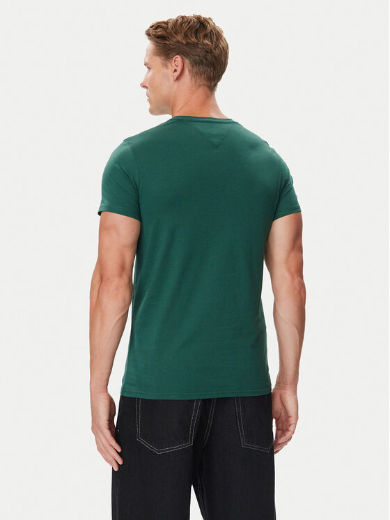 Tommy Jeans Tommy Jeans Camiseta DM0DM04411 Verde oscuro Slim Fit