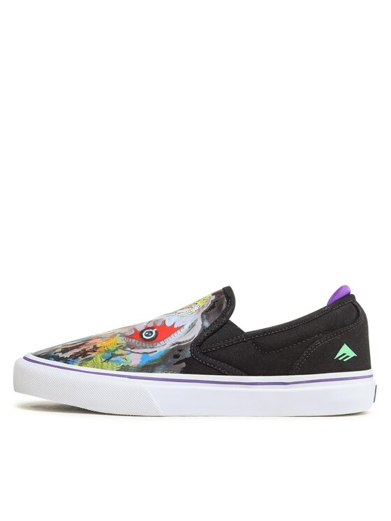 Emerica Kedai Emerica Wino G6 Slip-On X Dinosaur Jr. 6107000253 Juoda