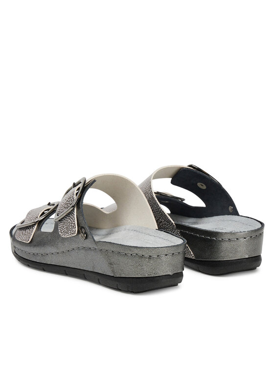 Scholl Шльопанці Scholl Aberdeen MF32087 Сірий