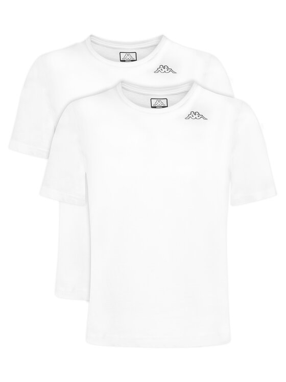 Kappa Kappa Комплект футболок Logo Alyce 322564W Білий Regular Fit