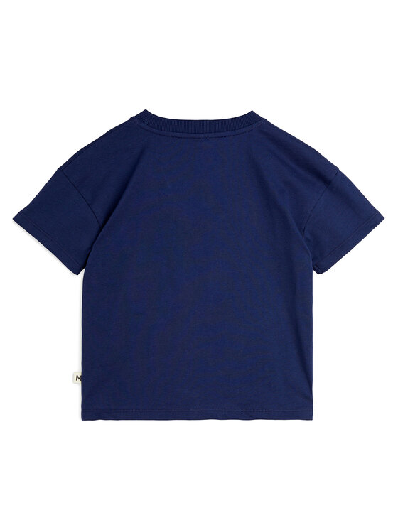 MINI RODINI MINI RODINI Футболка Bow 2512012860 Cиній Regular Fit