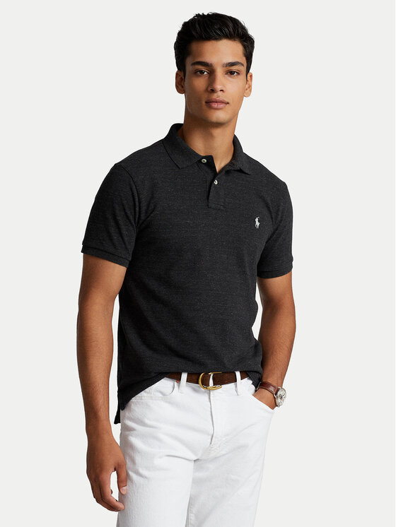 Polo Ralph Lauren Polo Ralph Lauren Поло 710680784011 Чорний Custom Slim Fit