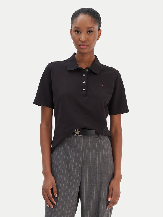 Tommy Hilfiger Tommy Hilfiger Polo 1985 WW0WW43224 Negro Regular Fit