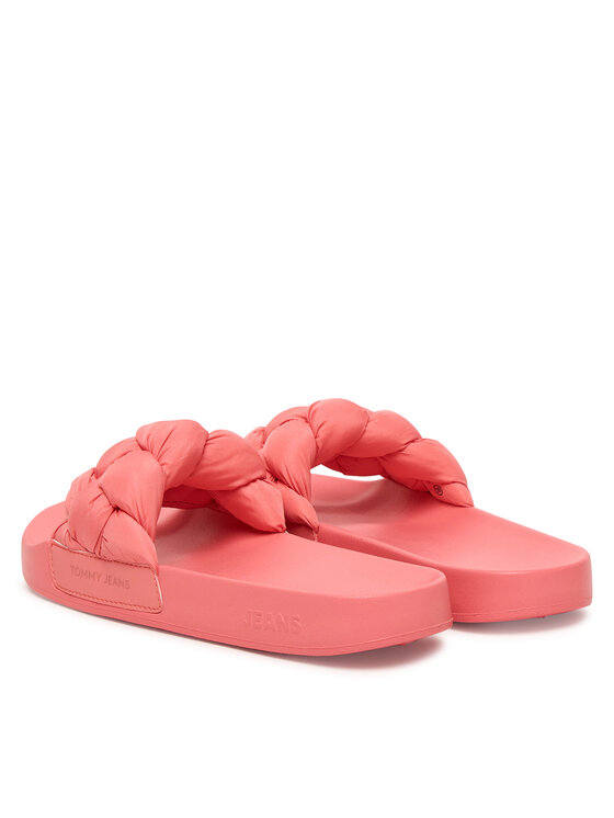 Tommy Jeans Чехли Tommy Jeans Tjw Braided Slides EN0EN02975 Розов