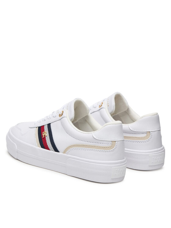 Tommy Hilfiger Sneakers Tommy Hilfiger Th Platform Vulc Leather FW0FW09603 Alb