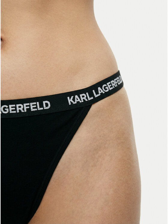 KARL LAGERFELD KARL LAGERFELD Conjunto de bragas brasileñas B1W47032 Negro