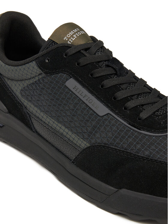 Tommy Hilfiger Sneakersy Tommy Hilfiger Retro Runner Seasonal FM0FM05328 Czarny