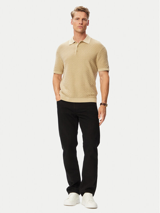 Tommy Hilfiger Tommy Hilfiger Polo MW0MW43246 Beis Regular Fit
