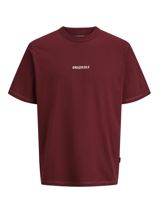 Jack & Jones Jack & Jones Camiseta Meadows Minimal 12283630 Rojo Loose Fit