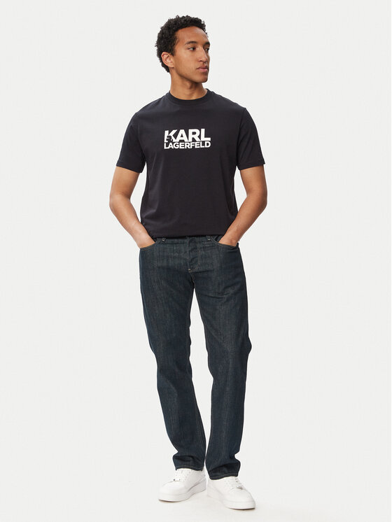 KARL LAGERFELD KARL LAGERFELD Camiseta 755780 563235 Azul marino Regular Fit