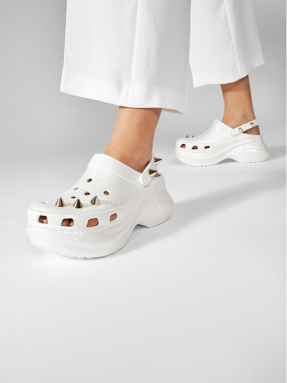 Crocs Chanclas Crocs Classic Bae Glitter Stud Cg W 206783 Blanco