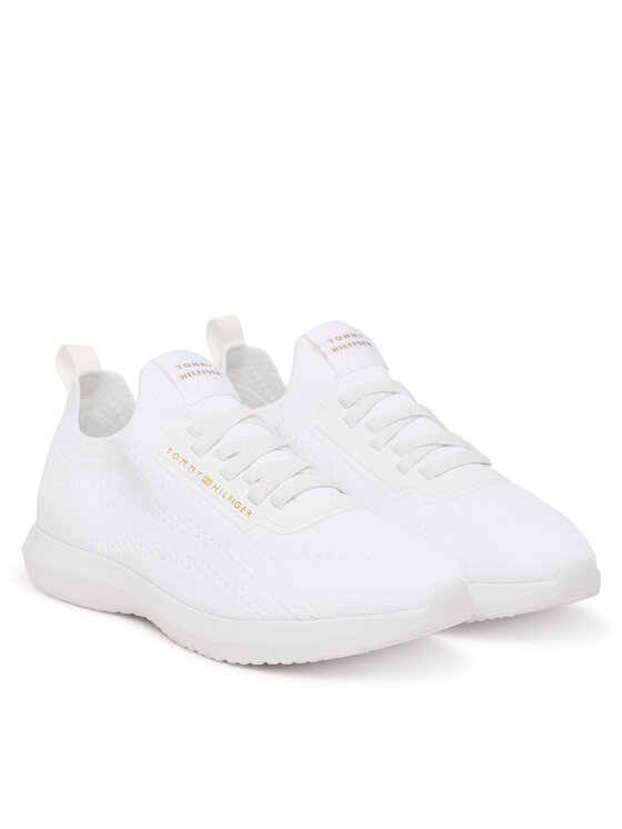 Tommy Hilfiger Tenisice Tommy Hilfiger Knit Extralight Runner FW0FW09112 Bijela