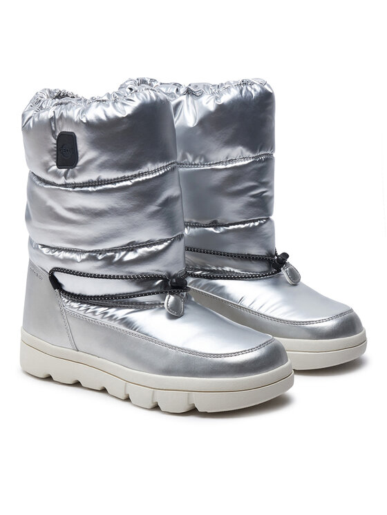 Geox Snehule Geox J46HWB 0LVNF C1007 D Sivá