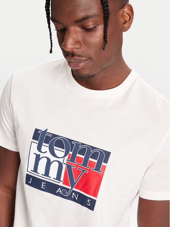 Tommy Jeans Tommy Jeans Camiseta DM0DM21977 Blanco Regular Fit