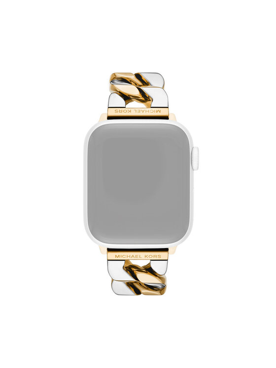 Michael Kors Ανταλλακτικό λουράκι Apple Watch Michael Kors MKS8072E Ασημί
