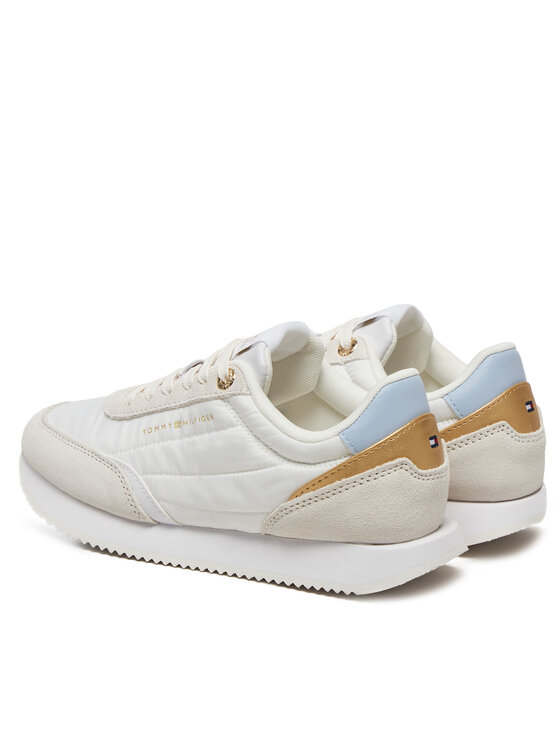 Tommy Hilfiger Sneakersy Tommy Hilfiger Essential Runner FW0FW08332 Biela