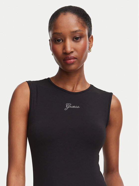 Guess Guess Top W6YP17 K3881 Negro Regular Fit
