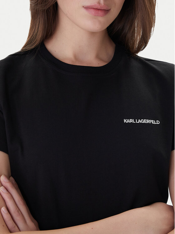 KARL LAGERFELD KARL LAGERFELD Camiseta A1W17019 Negro Regular Fit