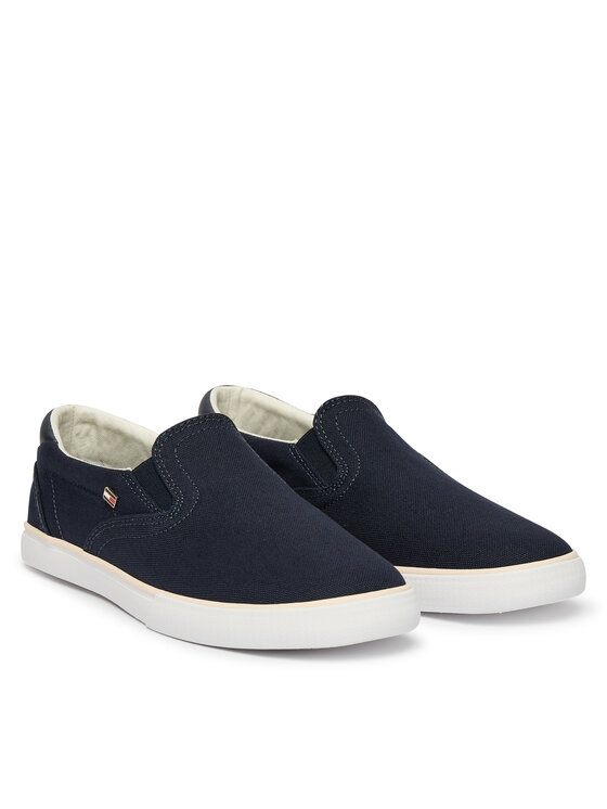 Tommy Hilfiger Tenisky Tommy Hilfiger Th Low Profile Slip On FW0FW09103 Tmavomodrá