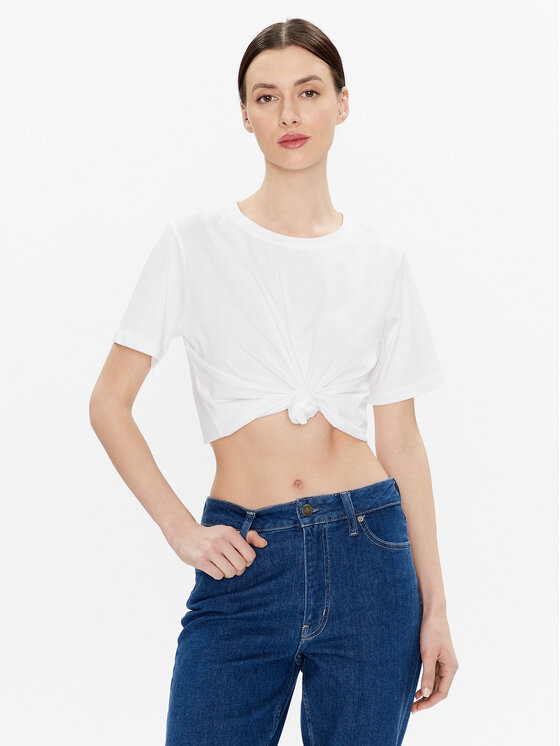 Calvin Klein Calvin Klein Marškinėliai K20K205410 Balta Regular Fit