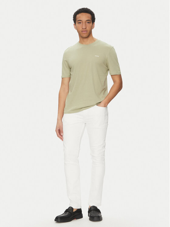 HUGO HUGO Футболка Dero222 50466158 Зелений Regular Fit