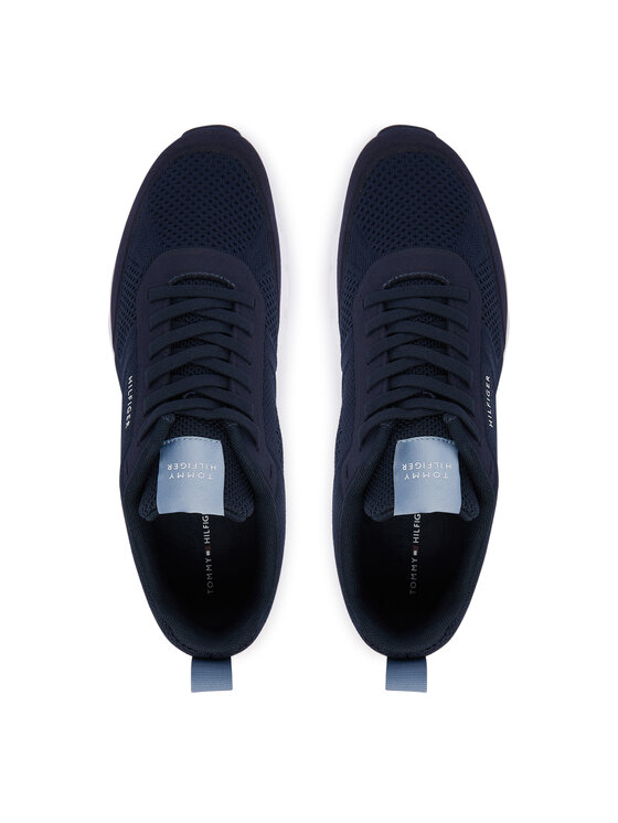 Tommy Hilfiger Sportcipők Tommy Hilfiger Light Knitted Hilfiger Runner FM0FM06010 Sötétkék