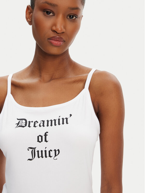 Juicy Couture Juicy Couture Топ Dream Of Vest JCLCT125505 Білий Slim Fit