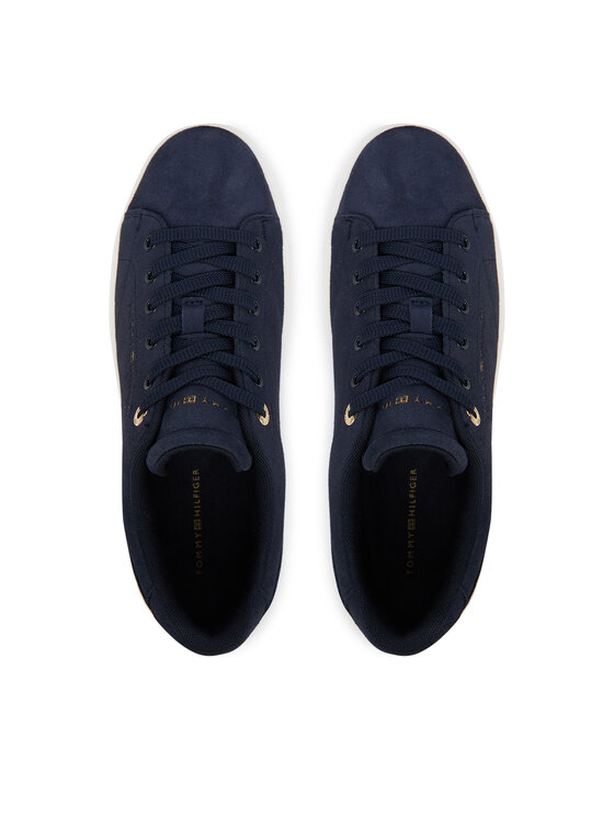 Tommy Hilfiger Sneakers Tommy Hilfiger Logo Cupsole Trainers FW0FW09109 Blu scuro
