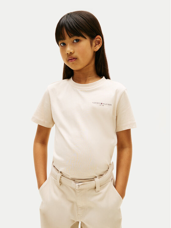 Tommy Hilfiger Tommy Hilfiger Camiseta KS0KS00661 Beis Regular Fit