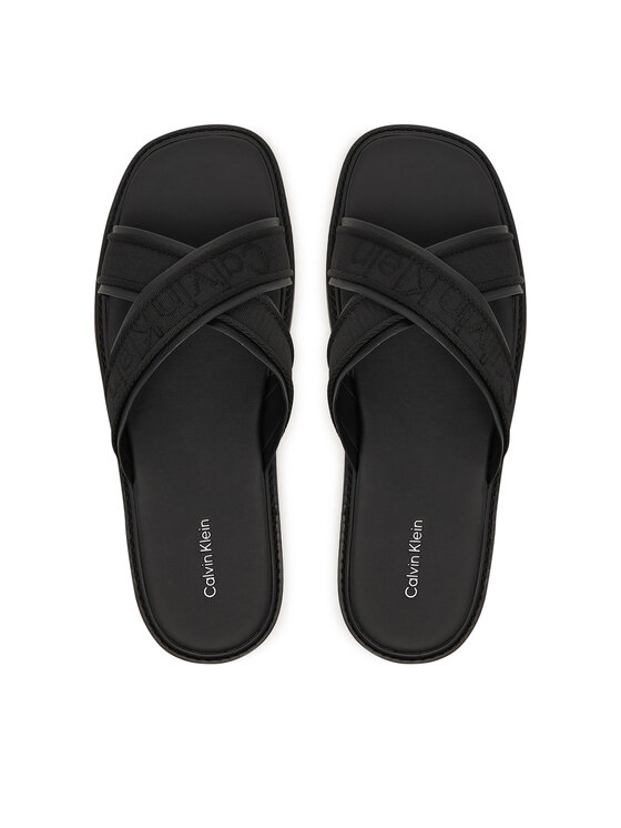 Calvin Klein Chanclas Calvin Klein Sq Molded Sandal Xcross Wb HM0HM02101 Negro