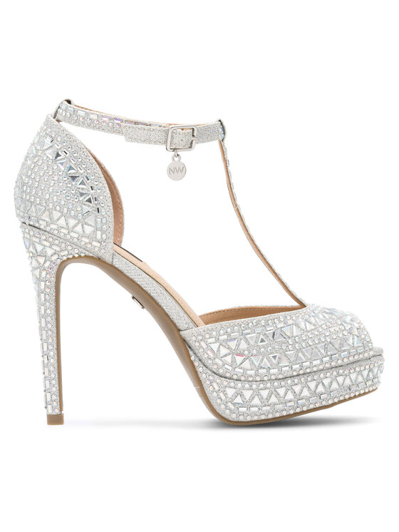 Nine West Sandale Nine West NISA SY015-1NW Argintiu