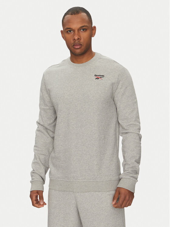 Reebok Reebok Felpa Logo Crew 100221789 Grigio Regular Fit