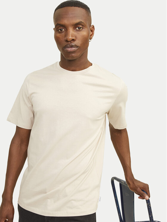 Jack & Jones Jack & Jones Camiseta Oragnic Basic 12156101 Beis Regular Fit