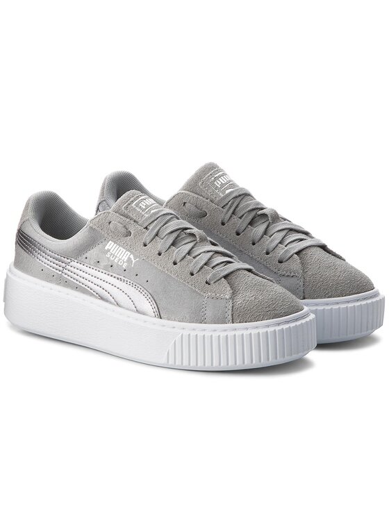 Puma Laisvalaikio batai Puma Suede Platform Safari 364594 02 Pilka
