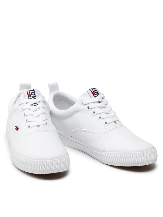 Tommy Jeans Πάνινα παπούτσια Tommy Jeans Classic Tommy Jeans Sneaker EN0EN00986 Λευκό