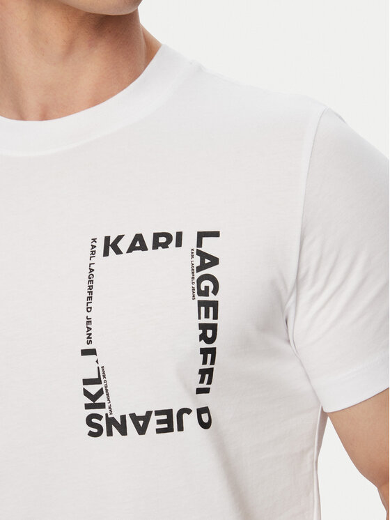 Karl Lagerfeld Jeans Karl Lagerfeld Jeans Camiseta B2M17046 Blanco Slim Fit
