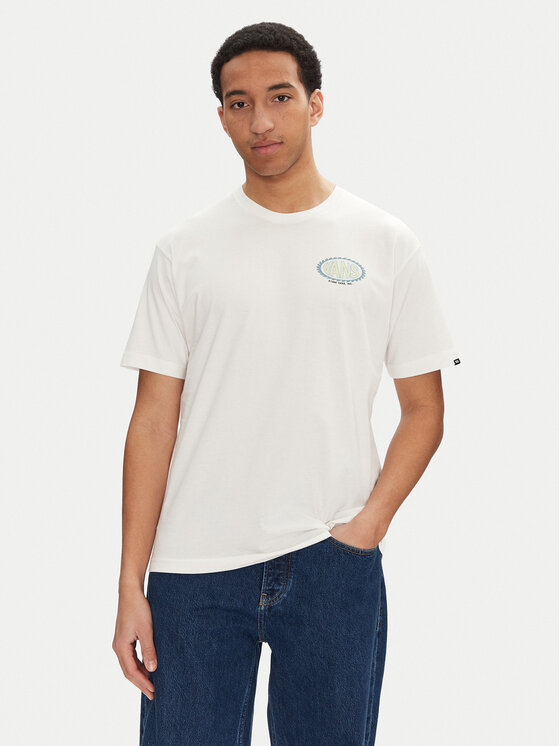 Vans Vans Camiseta Road Stop VN000M67 Écru Regular Fit