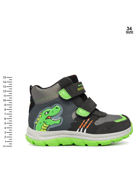 Skechers Trzewiki Skechers Dynamic Trail - Dino-Scouts 406373L/CCLM Szary