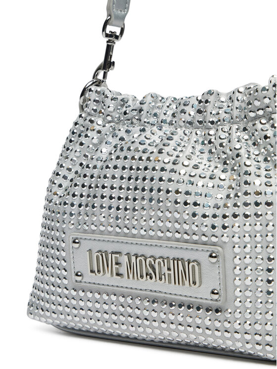 LOVE MOSCHINO Torebka LOVE MOSCHINO JC4138PP1MLL196B Srebrny