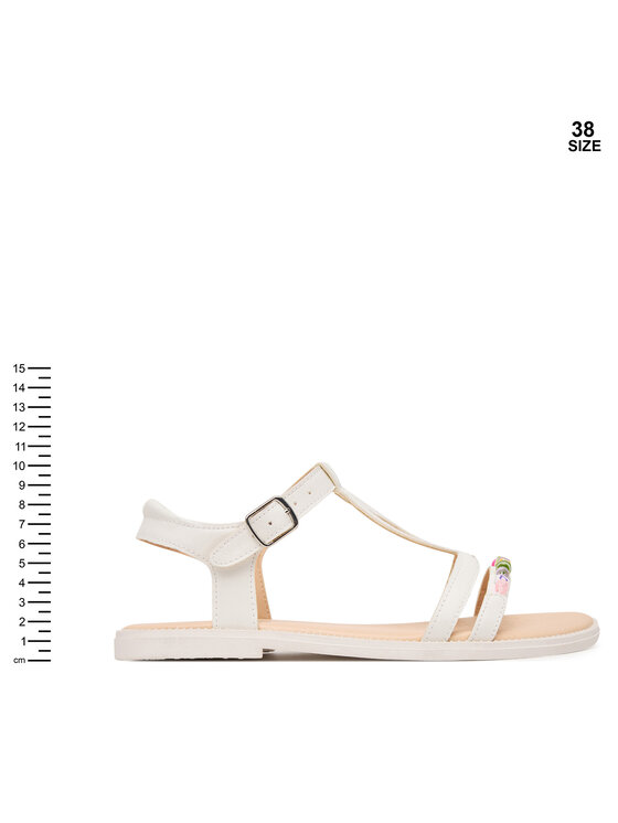 Geox Sandały Geox Jr Sandal Karly J6535H 000BC C1000 D Biały