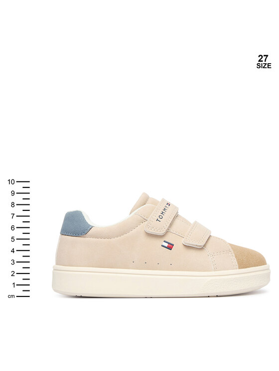 Tommy Hilfiger Sneakersy Tommy Hilfiger Low Cut Velcro Sneaker T1X9-35218-1959 M Beżowy