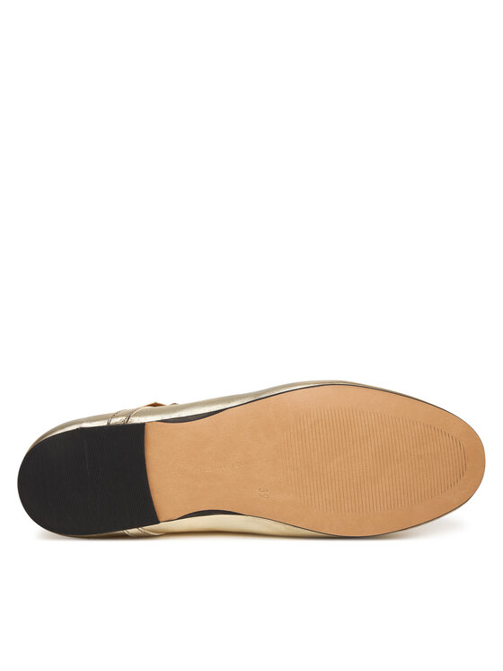 Tommy Hilfiger Balerini Tommy Hilfiger Hilfiger Gold Ballerinas FW0FW09320 Auriu