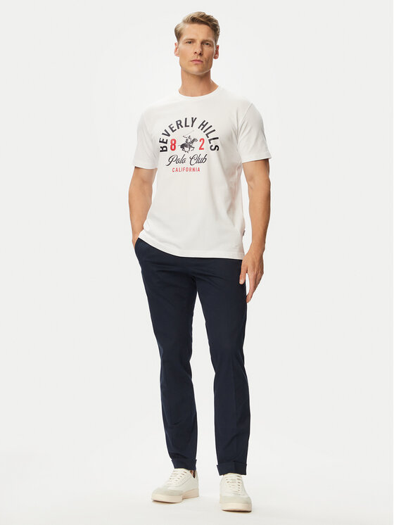 Beverly Hills Polo Club Beverly Hills Polo Club Футболка P-SS26M-TS1290 Білий Regular Fit