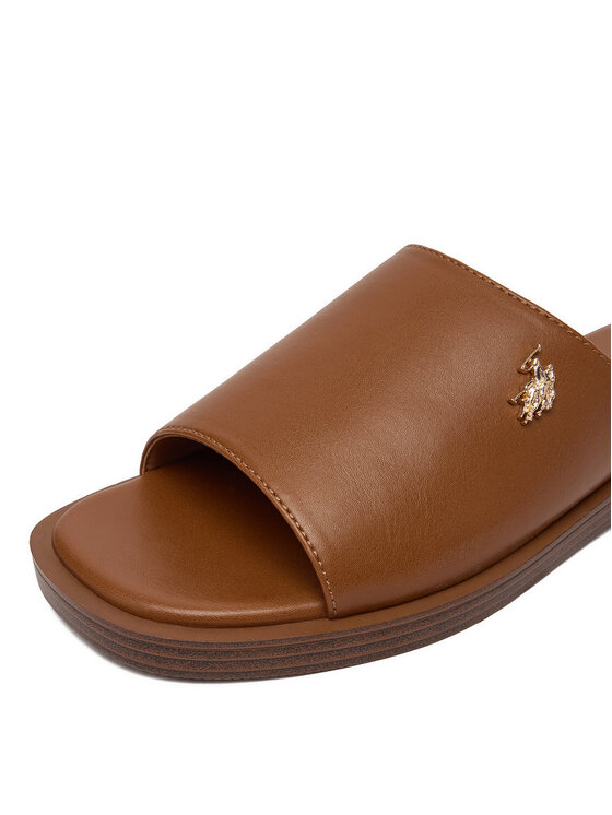 U.S. Polo Assn. Шльопанці U.S. Polo Assn. EO-MARINA003W/6Y1 Коричневий