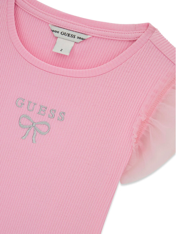 Guess Guess Футболка K6RI12 KCU20 Рожевий Regular Fit