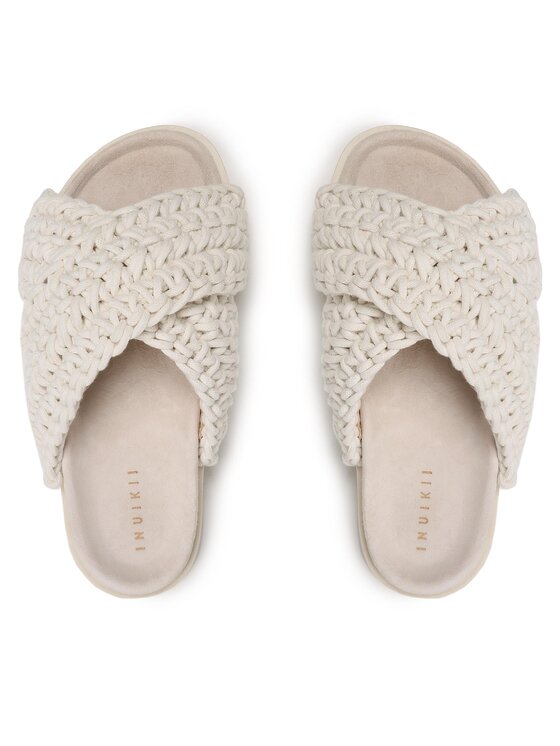 Inuikii Шльопанці Inuikii Woven 70104-105 Білий