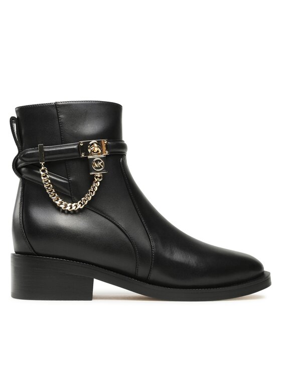 MICHAEL Michael Kors Ботильйони MICHAEL Michael Kors Hamilton Flat Bootie 40F3HAME5L Чорний