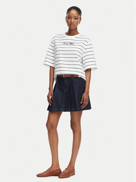 Tommy Hilfiger Tommy Hilfiger Camiseta Classic WW0WW50948 Blanco Relaxed Fit